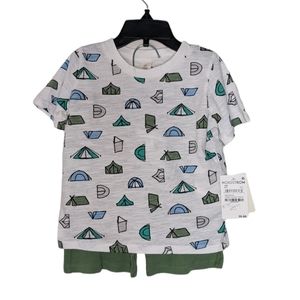 Tucker + Tate Easy Peasy T-Shirt & Shorts Set 24M New With Tags